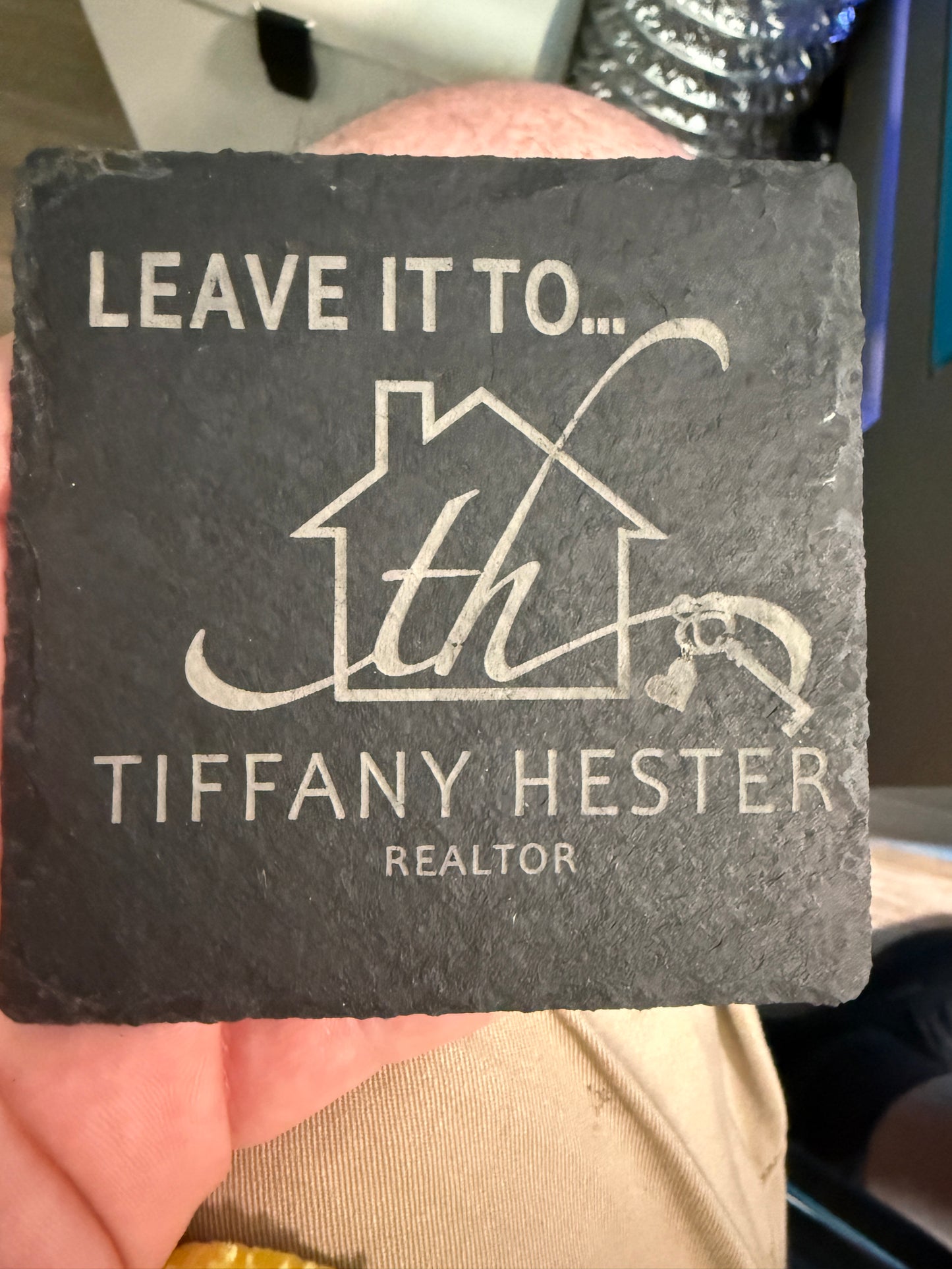 Customized Slate Coaster set of 4