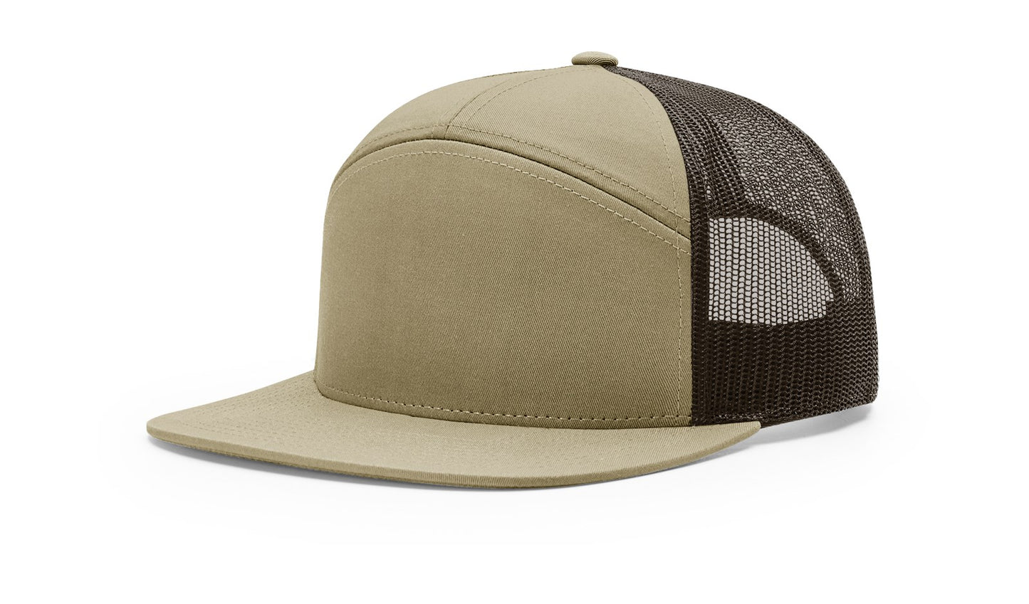 Richardson 168 7 panel trucker Customised