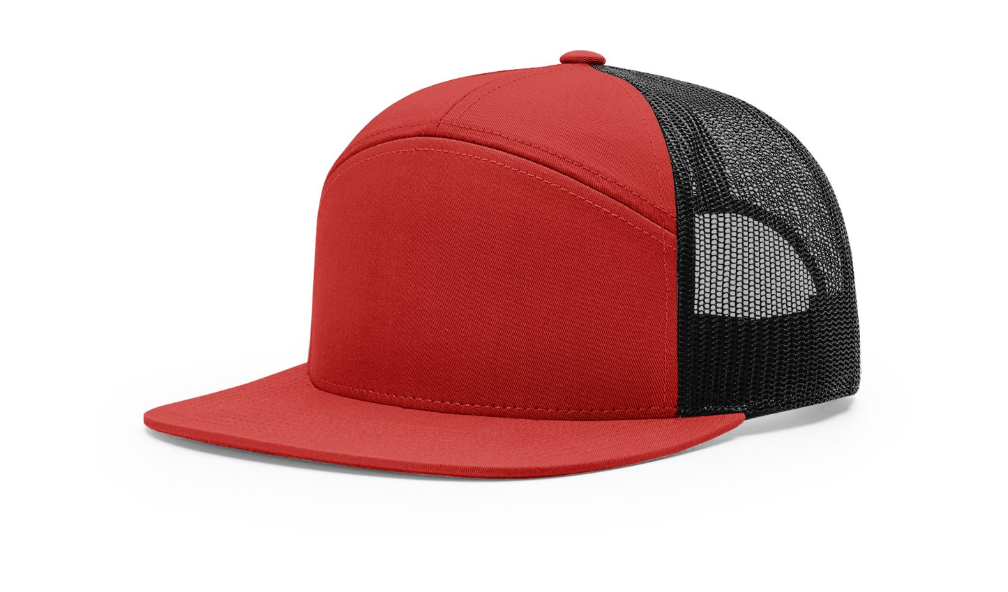 Richardson 168 7 panel trucker Customised