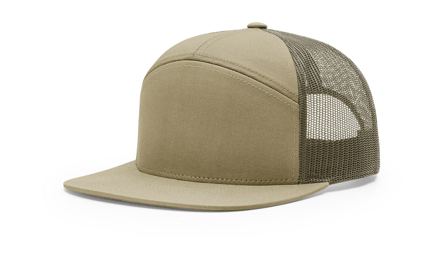 Richardson 168 7 panel trucker Customised