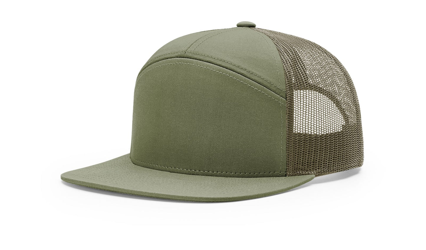 Richardson 168 7 panel trucker Customised