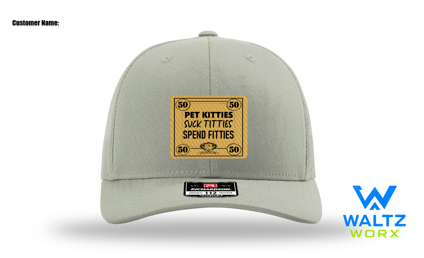 Pet Kitties Hat - Suck T*tties - Spend Fitties - Funny Hat - Probably Offensive - You are welcome