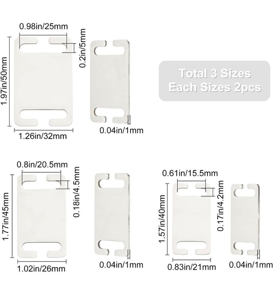 Stainless personalized lay flat dog collar tag
