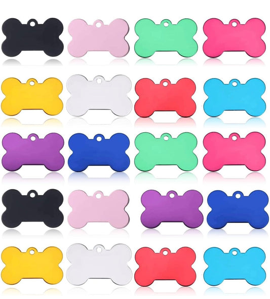 Anodized pet ID tag personalized